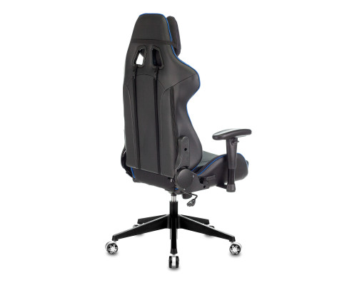 Кресло игровое Zombie VIKING 4 AERO черный/синий текстиль/эко.кожа с подголов. крестов. пластик Кресло игровое Zombie VIKING 4 AERO черный/синий текстиль/эко.кожа с подголов. крестов. пластик