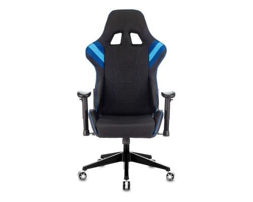 Кресло игровое Zombie VIKING 4 AERO черный/синий текстиль/эко.кожа с подголов. крестов. пластик Кресло игровое Zombie VIKING 4 AERO черный/синий текстиль/эко.кожа с подголов. крестов. пластик