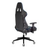 Кресло игровое Zombie VIKING 4 AERO черный/синий текстиль/эко.кожа с подголов. крестов. пластик