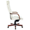 Кресло руководителя Бюрократ T-9927WALNUT слоновая кость кожа крестов. металл/дерево