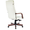 Кресло руководителя Бюрократ T-9927WALNUT слоновая кость кожа крестов. металл/дерево