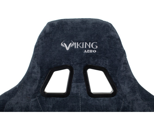 Кресло игровое Zombie VIKING KNIGHT Fabric синий Light-27 с подголов. крестов. металл Кресло игровое Zombie VIKING KNIGHT Fabric синий Light-27 с подголов. крестов. металл