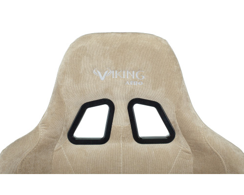 Кресло игровое Zombie VIKING KNIGHT Fabric песочный Light-21 с подголов. крестов. металл Кресло игровое Zombie VIKING KNIGHT Fabric песочный Light-21 с подголов. крестов. металл