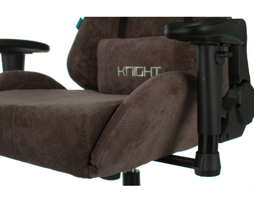 Кресло игровое Zombie VIKING KNIGHT Fabric темно-коричневый Light-10 с подголов. крестов. металл Кресло игровое Zombie VIKING KNIGHT Fabric темно-коричневый Light-10 с подголов. крестов. металл