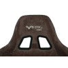 Кресло игровое Zombie VIKING KNIGHT Fabric темно-коричневый Light-10 с подголов. крестов. металл