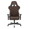 Кресло игровое Zombie VIKING KNIGHT Fabric темно-коричневый Light-10 с подголов. крестов. металл