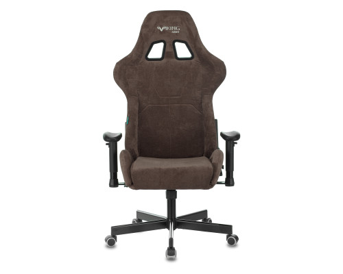 Кресло игровое Zombie VIKING KNIGHT Fabric темно-коричневый Light-10 с подголов. крестов. металл Кресло игровое Zombie VIKING KNIGHT Fabric темно-коричневый Light-10 с подголов. крестов. металл