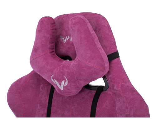Кресло игровое Zombie VIKING KNIGHT Fabric малиновый Light-15 с подголов. крестов. металл Кресло игровое Zombie VIKING KNIGHT Fabric малиновый Light-15 с подголов. крестов. металл