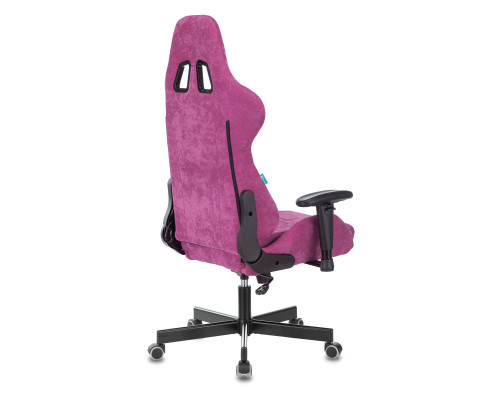 Кресло игровое Zombie VIKING KNIGHT Fabric малиновый Light-15 с подголов. крестов. металл Кресло игровое Zombie VIKING KNIGHT Fabric малиновый Light-15 с подголов. крестов. металл