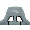 Кресло игровое Zombie VIKING KNIGHT Fabric серо-голубой Light-28 с подголов. крестов. металл