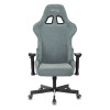 Кресло игровое Zombie VIKING KNIGHT Fabric серо-голубой Light-28 с подголов. крестов. металл