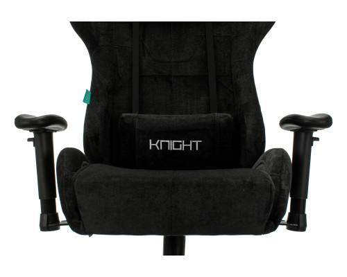 Кресло игровое Zombie VIKING KNIGHT Fabric черный Light-20 с подголов. крестов. металл Кресло игровое Zombie VIKING KNIGHT Fabric черный Light-20 с подголов. крестов. металл