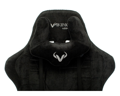 Кресло игровое Zombie VIKING KNIGHT Fabric черный Light-20 с подголов. крестов. металл Кресло игровое Zombie VIKING KNIGHT Fabric черный Light-20 с подголов. крестов. металл
