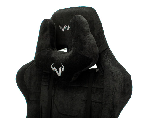 Кресло игровое Zombie VIKING KNIGHT Fabric черный Light-20 с подголов. крестов. металл Кресло игровое Zombie VIKING KNIGHT Fabric черный Light-20 с подголов. крестов. металл