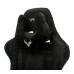 Кресло игровое Zombie VIKING KNIGHT Fabric черный Light-20 с подголов. крестов. металл