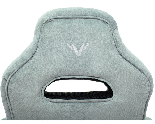 Кресло игровое Zombie VIKING 6 KNIGHT Fabric голубой с подголов. крестов. металл Кресло игровое Zombie VIKING 6 KNIGHT Fabric голубой с подголов. крестов. металл