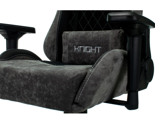 Кресло игровое Zombie VIKING 7 KNIGHT Fabric черный текстиль/эко.кожа с подголов. крестов. металл Кресло игровое Zombie VIKING 7 KNIGHT Fabric черный текстиль/эко.кожа с подголов. крестов. металл