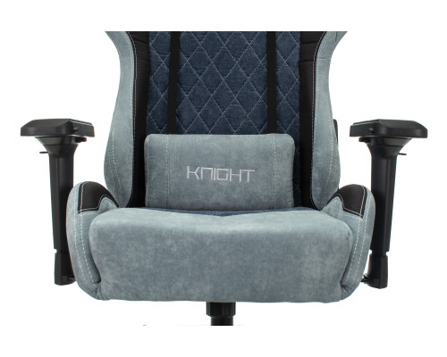 Кресло игровое Zombie VIKING 7 KNIGHT Fabric голубой текстиль/эко.кожа с подголов. крестов. металл Кресло игровое Zombie VIKING 7 KNIGHT Fabric голубой текстиль/эко.кожа с подголов. крестов. металл