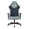 Кресло игровое Zombie VIKING 7 KNIGHT Fabric голубой текстиль/эко.кожа с подголов. крестов. металл