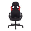 Кресло игровое Zombie RUNNER черный/красный текстиль/эко.кожа крестов. пластик