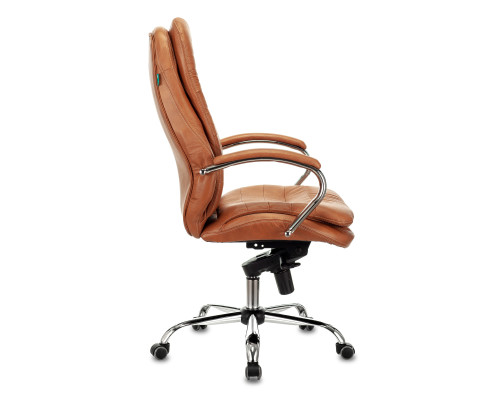 Кресло руководителя Бюрократ T-9950 рыжий Leather Ontano кожа крестов. металл хром Кресло руководителя Бюрократ T-9950 рыжий Leather Ontano кожа крестов. металл хром
