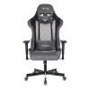 Кресло игровое Zombie VIKING 7 KNIGHT Fabric серый Loft ромбик текстиль/эко.кожа с подголов. крестов. металл