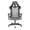Кресло игровое Zombie VIKING 7 KNIGHT Fabric серый Loft ромбик текстиль/эко.кожа с подголов. крестов. металл