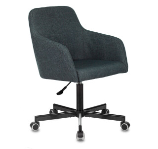 Кресло Бюрократ CH-380M синий шторм 38-416 крестов. металл Кресло Бюрократ CH-380M синий шторм 38-416 крестов. металл