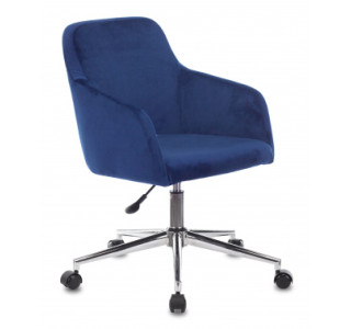 Кресло Бюрократ CH-380SL сапфировый Italia 17 крестов. металл хром