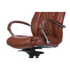 Кресло руководителя Бюрократ T-9924SL светло-коричневый Leather Eichel кожа крестов. металл хром