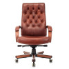 Кресло руководителя Бюрократ T-9928WALNUT светло-коричневый Leather Eichel кожа крестов. металл/дерево