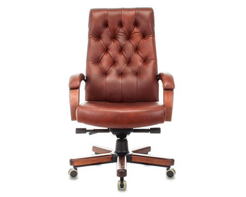 Кресло руководителя Бюрократ T-9928WALNUT светло-коричневый Leather Eichel кожа крестов. металл/дерево Кресло руководителя Бюрократ T-9928WALNUT светло-коричневый Leather Eichel кожа крестов. металл/дерево