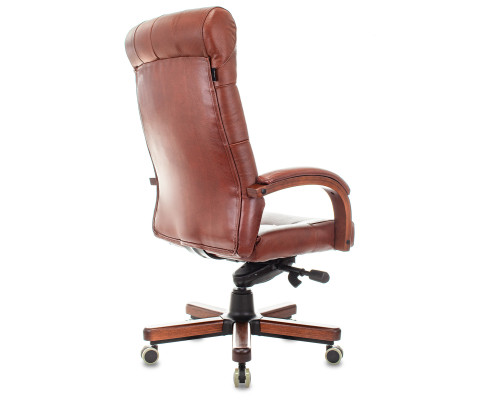Кресло руководителя Бюрократ T-9928WALNUT светло-коричневый Leather Eichel кожа крестов. металл/дерево Кресло руководителя Бюрократ T-9928WALNUT светло-коричневый Leather Eichel кожа крестов. металл/дерево