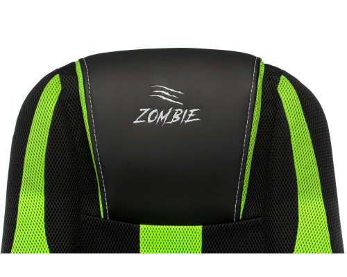 Кресло игровое Zombie 9 черный/салатовый текстиль/эко.кожа крестов. пластик Кресло игровое Zombie 9 черный/салатовый текстиль/эко.кожа крестов. пластик