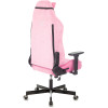 Кресло игровое Knight N1 Fabric розовый Velvet 36 с подголов. крестов. металл