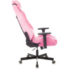 Кресло игровое Knight N1 Fabric розовый Velvet 36 с подголов. крестов. металл