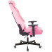 Кресло игровое Knight N1 Fabric розовый Velvet 36 с подголов. крестов. металл