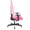 Кресло игровое Knight N1 Fabric розовый Velvet 36 с подголов. крестов. металл
