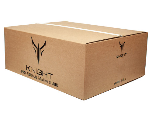 Кресло игровое Knight Titan черный/красный ромбик эко.кожа с подголов. крестов. металл