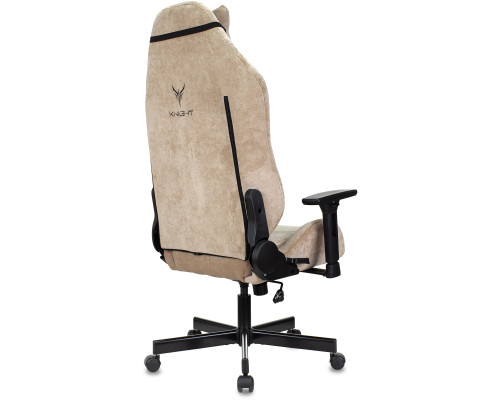 Кресло игровое Knight N1 Fabric бежевый Light-21 с подголов. крестов. металл Кресло игровое Knight N1 Fabric бежевый Light-21 с подголов. крестов. металл
