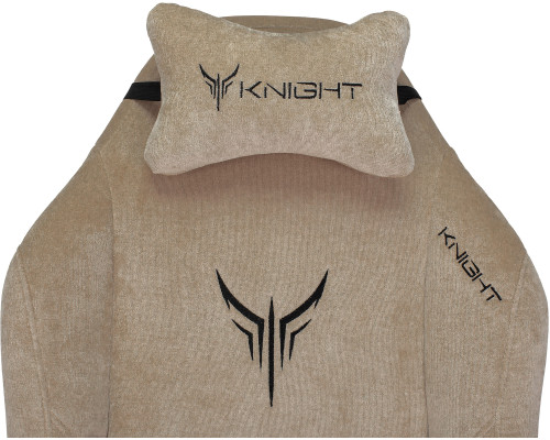 Кресло игровое Knight N1 Fabric бежевый Light-21 с подголов. крестов. металл Кресло игровое Knight N1 Fabric бежевый Light-21 с подголов. крестов. металл