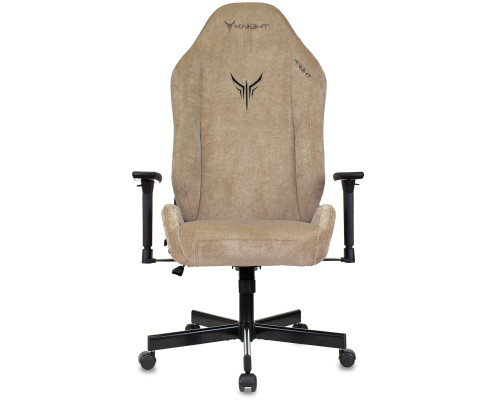 Кресло игровое Knight N1 Fabric бежевый Light-21 с подголов. крестов. металл Кресло игровое Knight N1 Fabric бежевый Light-21 с подголов. крестов. металл
