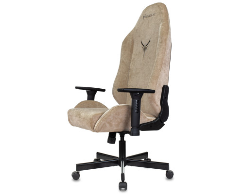 Кресло игровое Knight N1 Fabric бежевый Light-21 с подголов. крестов. металл Кресло игровое Knight N1 Fabric бежевый Light-21 с подголов. крестов. металл