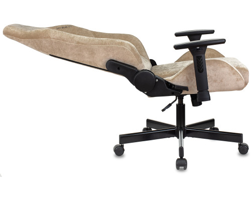 Кресло игровое Knight N1 Fabric бежевый Light-21 с подголов. крестов. металл Кресло игровое Knight N1 Fabric бежевый Light-21 с подголов. крестов. металл