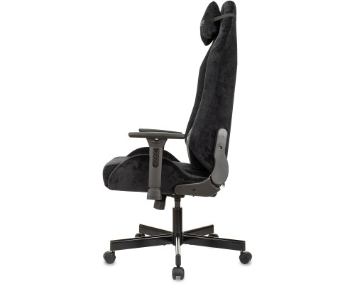 Кресло игровое Knight N1 Fabric черный Light-20 с подголов. крестов. металл Кресло игровое Knight N1 Fabric черный Light-20 с подголов. крестов. металл