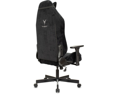 Кресло игровое Knight N1 Fabric черный Light-20 с подголов. крестов. металл Кресло игровое Knight N1 Fabric черный Light-20 с подголов. крестов. металл