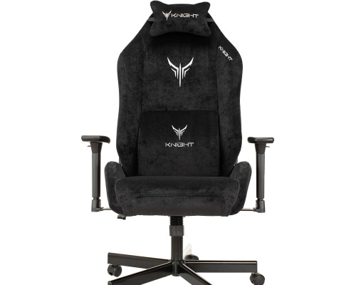 Кресло игровое Knight N1 Fabric черный Light-20 с подголов. крестов. металл Кресло игровое Knight N1 Fabric черный Light-20 с подголов. крестов. металл