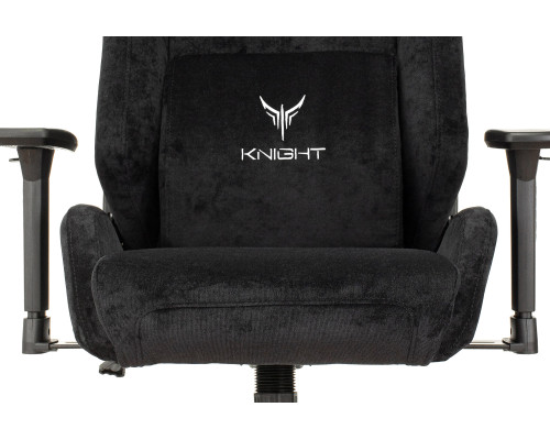 Кресло игровое Knight N1 Fabric черный Light-20 с подголов. крестов. металл Кресло игровое Knight N1 Fabric черный Light-20 с подголов. крестов. металл