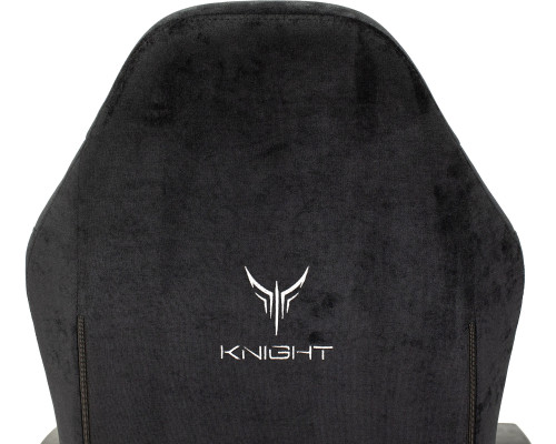 Кресло игровое Knight N1 Fabric черный Light-20 с подголов. крестов. металл Кресло игровое Knight N1 Fabric черный Light-20 с подголов. крестов. металл