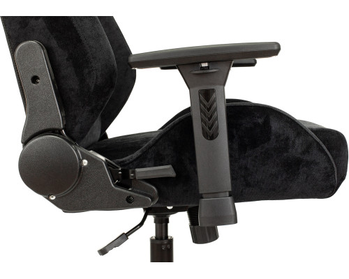 Кресло игровое Knight N1 Fabric черный Light-20 с подголов. крестов. металл Кресло игровое Knight N1 Fabric черный Light-20 с подголов. крестов. металл